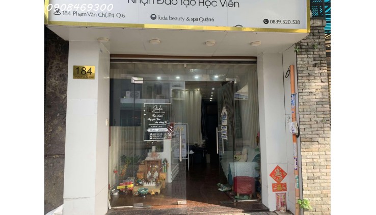 CHO THUÊ MẶT BẰNG KINH DOANH MẶT TIỀN TẦNG TRỆT (LỐI ĐI CHUNG) - Đia chỉ: 184 Phạm Văn Chí, Phường 4, quận 6, TP HCM