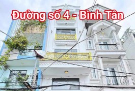 Nhà mới 100% Đường Số 4 - Bình Tân, 5 tầng, nhỉnh 5 tỷ