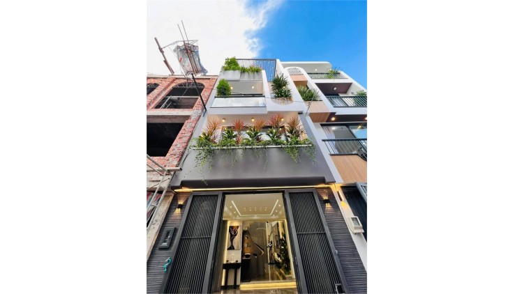 Nhà phố 5 Tầng, Thiêt kế siêu đẹp, tặng nội thất. Thống Nhất – Phường 15 - Gò Vấp