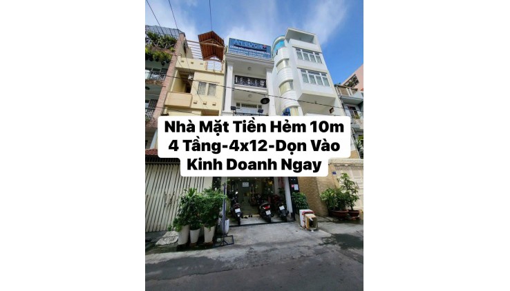 Bán Nhà Quận 3, Mặt Tiền HXH 10m, Ôtô Vào Nhà Nguyễn Đình Chiểu 48m,4Tầng 13.8Tỷ TL