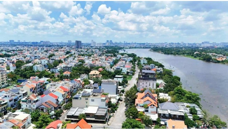 BIỆT THỰ 8 X 20M - KHU VEN SÔNG SG - HBC,THỦ ĐỨC - 3 TẦNG - ĐƯỜNG 10M THÔNG