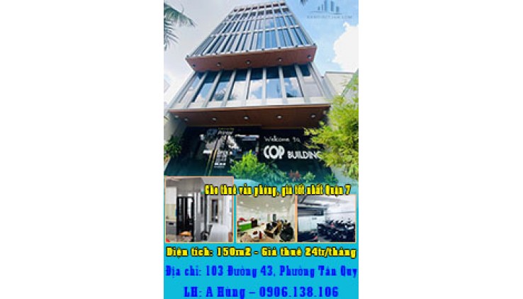 Cho thuê văn phòng, giá tốt nhất Quận 7: