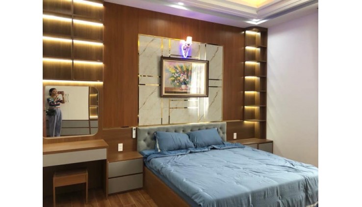 [NHÀ MỚI HẺM Ô TÔ 6m] - KẾT CẤU 5 TẦNG - FULL NỘI THẤT - CÁCH MẶT TIỀN ĐƯỜNG 20m - HUỲNH TẤN PHÁT