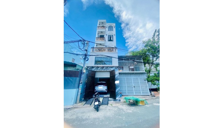 NHÀ 5 TẦNG ĐƯỜNG NHỰA 8M THÔNG - KHU VIP TRUNG MỸ TÂY - XE HƠI NGỦ TRONG NHÀ. giá 6,2 tỷ.