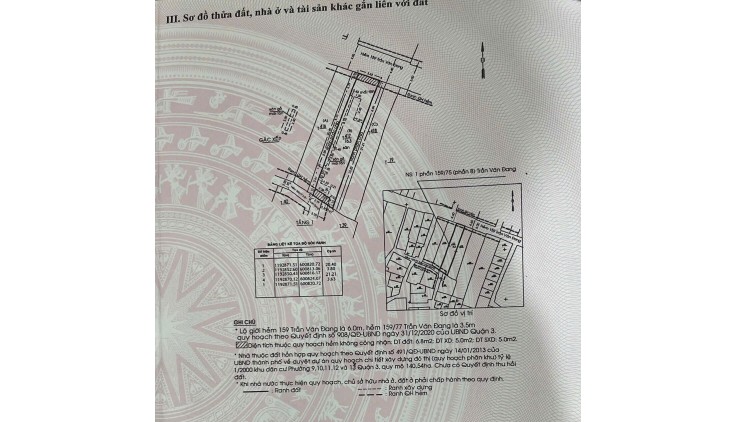 CHÍNH CHỦ BÁN ĐẤT TẠI ĐƯỜNG TRẦN VĂN ĐANG, PHƯỜNG 11, QUẬN 3, TP HCM, GIÁ LÀ 22,5 TỶ