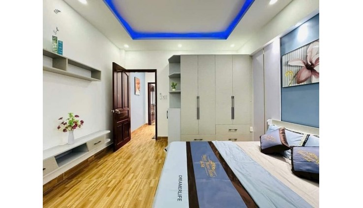 Nhà Mới Hẻm 6m, Khu Phân Lô Đồng Bộ, Xách Vali vào Ở Ngay, Giáp Gò Vấp