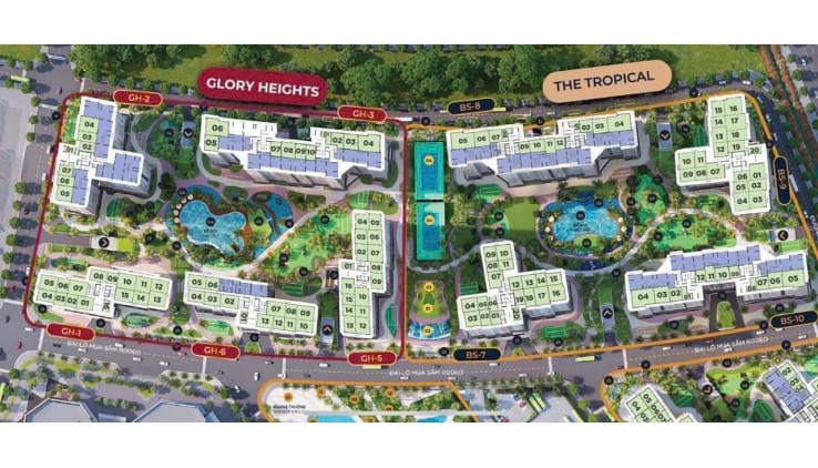 HOT! BÁN NHANH 2PN+1 GLORY HEIHTS CHỈ CẦN 1 TỶ 300 - NHẬN MỨC CHIẾT KHẤU 36,75% + GIẢM 50 TRIỆU VÀO GIÁ BÁN