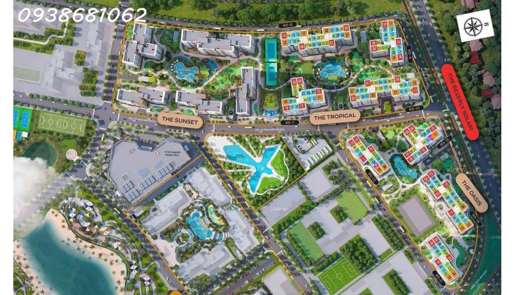 Chính chủ Bán cắt lỗ căn hộ 2PN+ Phường Long Bình Vinhome Grand Park Quận 9 60m2 chỉ 2,3T