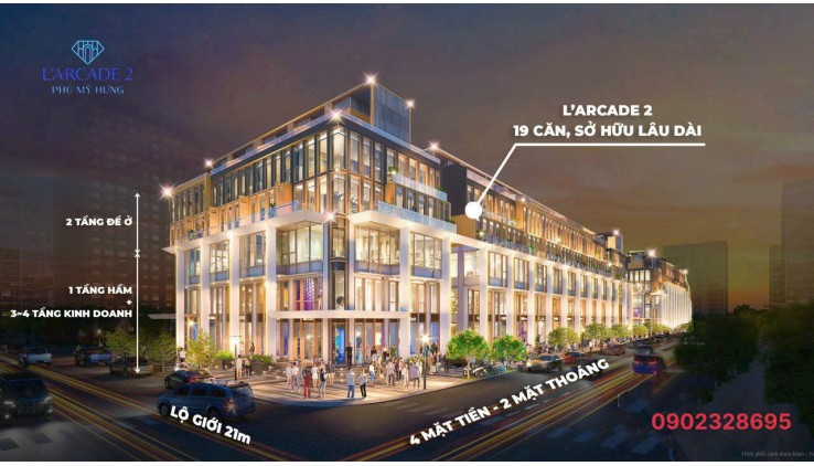 Cập nhật giỏ hàng đẹp nhất dự án Phú Mỹ Hưng L'arcade. Mua giá gốc từ chủ đầu tư với chiết khấu cao