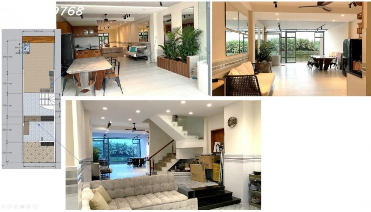 Nhà 4 tầng KDC Compound view sông Nhà bè,cách q7,q8 chỉ 7km. Giá 8ty8