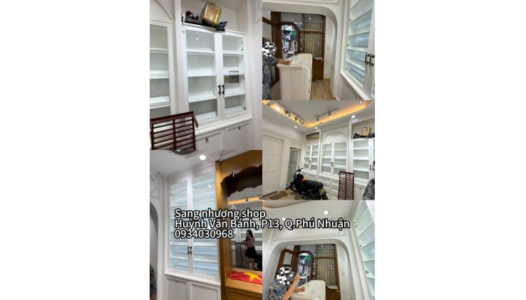 Quận Phú Nhuận – MT Huỳnh Văn Bánh ! Sang Rẻ MB Shop Decor Đẹp, Sẵn Full Nội Thất Mới Đẹp, Tel : 0934030968 ( chính chủ )