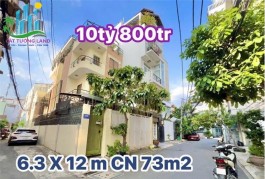 Khu Bàu Cát – Tân Bình, Lô góc 2 hẻm 8m, DT 6.3x12m, 4 tầng, chỉ 10.8 tỷ