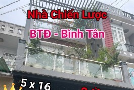 NHÀ 3 TẦNG 80M2 - 5X16 - CHIẾN LƯỢC - BÌNH TÂN - NHỈNH  6 TỶ 5