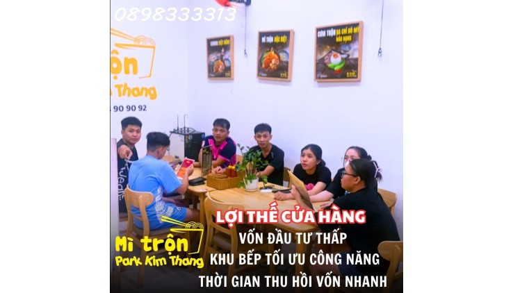 Sang quán Nhượng Quyền Mì trộn Park Kim Thang Express Gò Vấp, Lê Đức Thọ, Doanh thu 60tr > 120tr/th, Giá thuê chỉ 4tr
