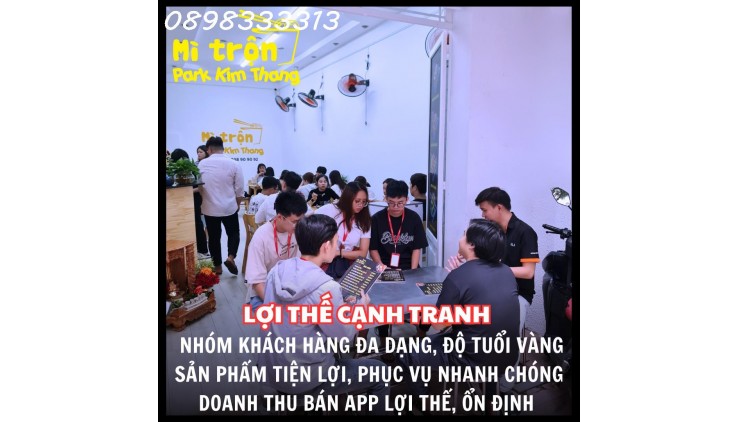 Sang quán Nhượng Quyền Mì trộn Park Kim Thang Express Gò Vấp, Lê Đức Thọ, Doanh thu 60tr > 120tr/th, Giá thuê chỉ 4tr