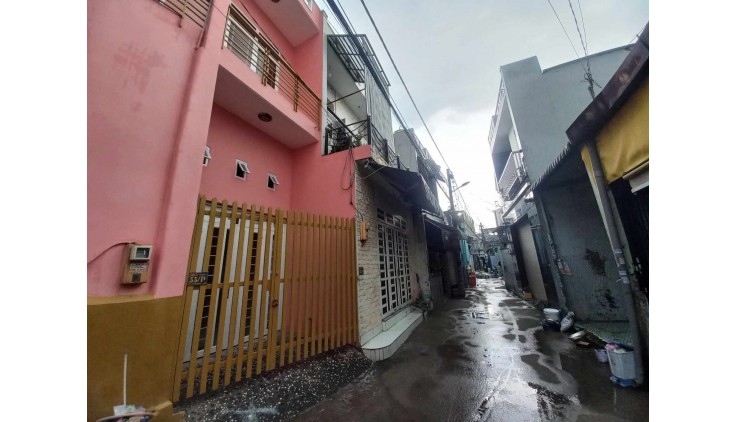 NHÀ 3 TẦNG - 45M2 -- CÁCH LÊ THỊ HÀ 200M - SÁT THỊ TRẤN HÓC MÔN. Chỉ 2,55 Tỷ.