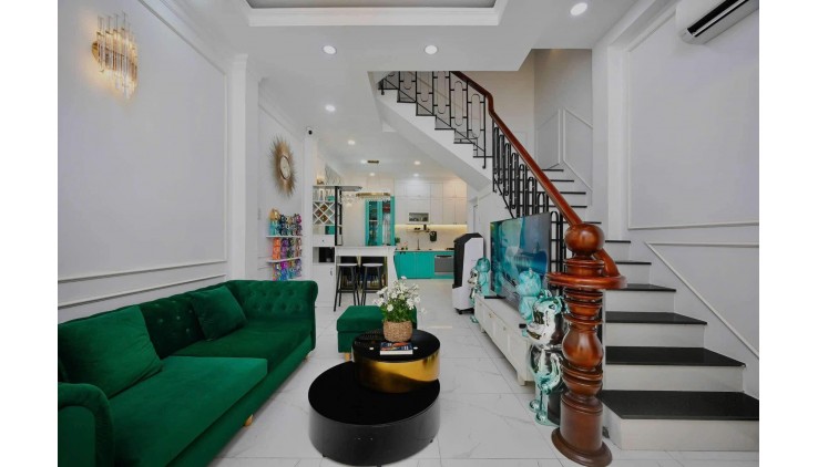 NHÀ ĐẸP HẺM OTO, KẾ KHU BIỆT THỰ SONG MINH, TA22, 3 TẦNG HOÀN CÔNG ĐỦ.
