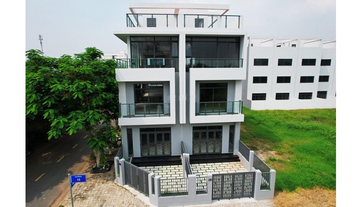 Nhà phố Đông Tăng Long 4 tầng, căn góc 2 mặt tiền đường 16, nhận nhà kinh doanh ngay, giá gốc CĐT