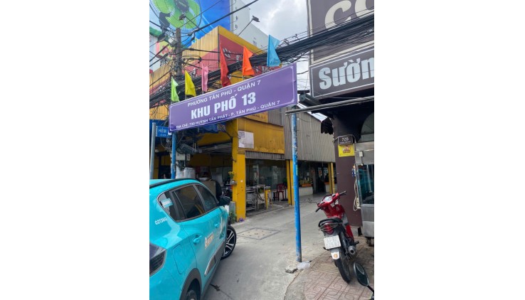 NHỈNH 7 TỶ, BÁN NHÀ CẤP 4, 2 MẶT TIỀN HUỲNH TẤN PHÁT, P TÂN PHÚ, Q 7
