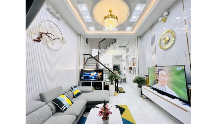 HẺM XE HƠI 4 TẦNG KIÊN CỐ CÁCH 20M RA MẶT TIỀN ĐƯỜNG SỐ 1 P1 GÒ VẤP DT 57M2 GIÁ NHỈNH 6 TỶ