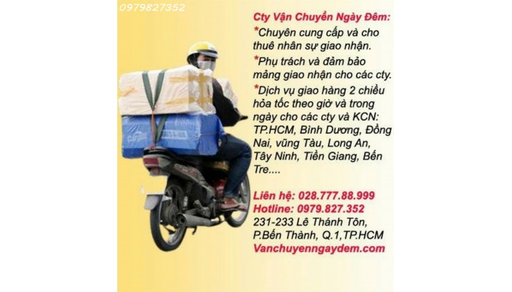TUYỂN GIAO HÀNG HOẢ TỐC Địa chỉ: 101/59/5 đường DT 6, ấp 5, X.Đông Thạnh, Hóc Môn, TP.HCM