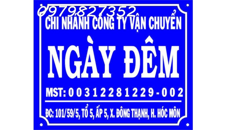 TUYỂN GIAO HÀNG HOẢ TỐC Địa chỉ: 101/59/5 đường DT 6, ấp 5, X.Đông Thạnh, Hóc Môn, TP.HCM