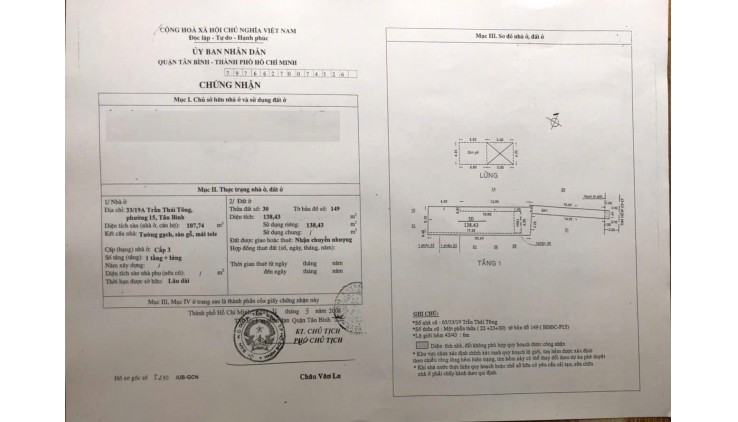 Bán nhà 236m2 Bình Tân  thấp hơn định giá ngân hàng.