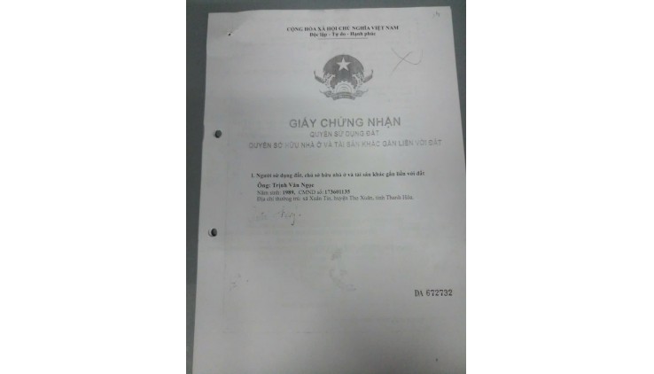 CHÍNH CHỦ BÁN NHANH CĂN NHÀ VỊ TRÍ ĐẸP - GIÁ TỐT TẠI Tx 33, Phường Thạnh Xuân, Quận 12, HCM