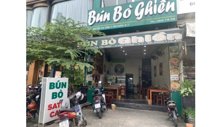 Quận 7 ! SANG QUÁN BÚN BÒ – MT vị trí Đắc Địa , Đối diện siêu thị Lotte Nguyễn Thị Thập, Tel : 0902715315 ( Chính chủ )