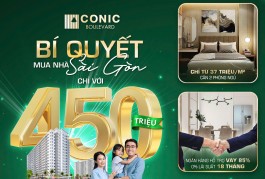 Chỉ 37 TR/M2 – Sở Hữu Ngay Căn Hộ Siêu Tiện Ích Tại KDC Conic Boulevard Huỳnh Bá Chánh, Tân Kiên, Bình Chánh, HCM