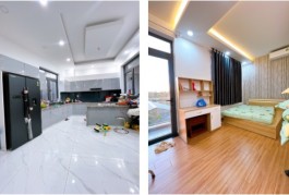Nhà ngang khủng 9x10.5, diện tích sàn 199m2, mặt tiền đường 6m, Huỳnh Tấn Phát, Nhà Bè, sổ riêng, chỉ 5.2 tỉ