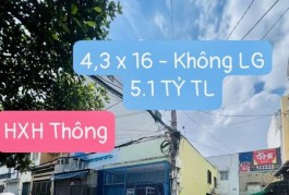 TÌM ĐÂU CĂN THỨ 2 - LÔ GÓC 2 MT - N4.3*16 - HXH THÔNG CHỈ 5.1 TỶ TL