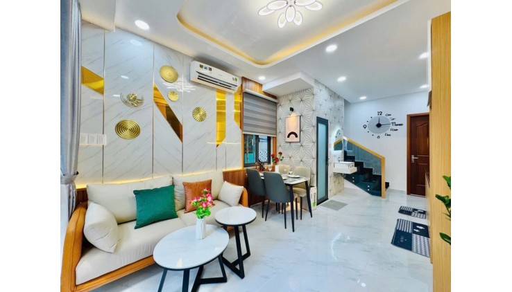 Tặngfull NT, BánNhà HXH 1/ LêQuangĐịnh P.1 Gòvấp 45m 2tầng 3PN 5tỷ98TL
