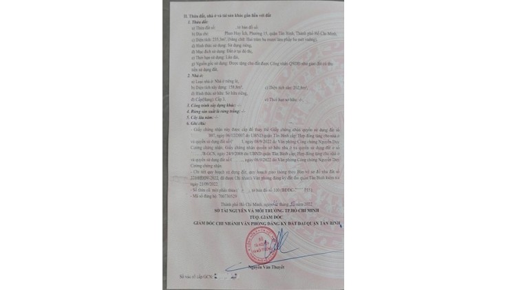 Bán Đất 256m2 Phan Huy Ích, Tân Bình. Xây Biệt Thự, CHDV tuyệt đẹp