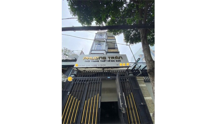 Mặt Tiền Khu Họ Lê, Phú Thọ Hòa, Tân Phú. Nhà 4x19m, 5 Tầng, giá 10.4 tỷ TL