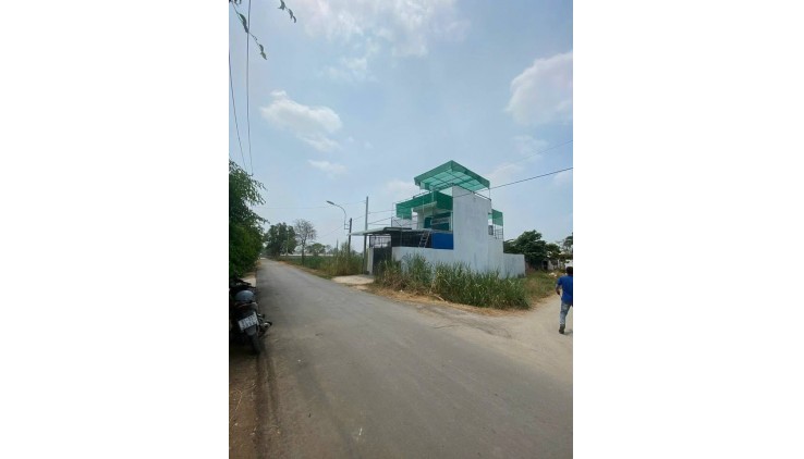 bán đất góc 2 mặt tiền xã tân thạnh đông, củ chi. dt 5x20m full thổ cư