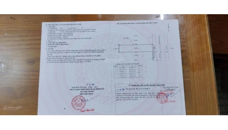 Bán nhà MT đường Vườn Thơm 2 lầu 500m2 giá 13 tỷ