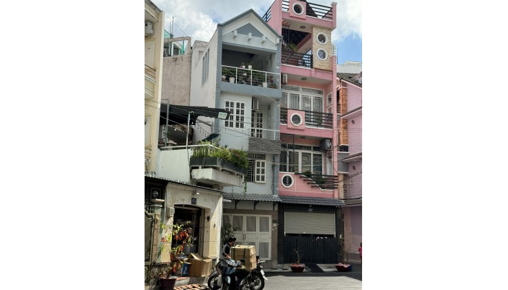 **Bán nhà phường 14 Tân Bình** hxh Ba Vân, khu Bàu Cát; 4x10; 4 tầng