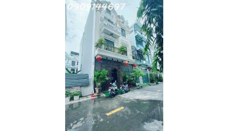 Nhà 4 tầng đường HIỆP THÀNH 43, phường HT, Q12, dt 63m2 (7mx9m) Hẻm 8m. Giá 6,45Tỷ