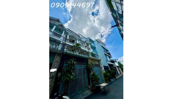 Bán nhà 3 tầng đường HIỆP THÀNH 51, phường HIỆP THÀNH, Q12, dt 58m2 (4mx14,5m). Hẻm 7m thông Giá 4,65Tỷ