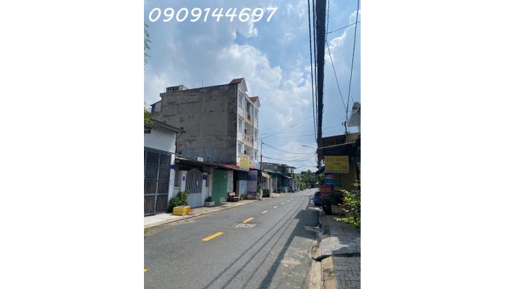Đất thổ Mặt tiền kinh doanh đường Hiệp Thành 06, phường HT, Q12, dt 151,4m2 (6,8mx27m) Giá 8,8Tỷ