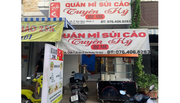 Quận 7 ! Sang Quán Ăn Giá Rẻ , MT đường gần chợ Tân Quy, kinh doanh thoáng và đông, Tel : 0786259986 ( chính chủ )