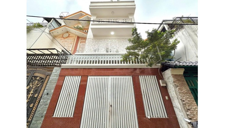 BÁN ĐÁT TẶNG NHÀ GẦN BÀU CÁT TÂN BÌNH, 130M2, 4 TẦNG MỚI ĐẸP.