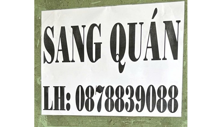 Chính chủ Sang nhượng lại gấp quán ăn, trà trái cây 7x ( bao cọc 15tr ) thuê 10t