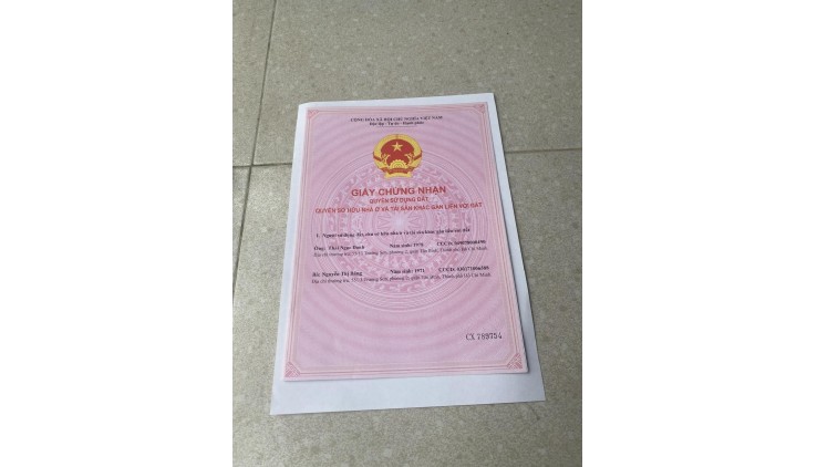 CHÍNH CHỦ Cần Bán Nhanh căn nhà vị trí đẹp- giá tốt tại quận Tân Bình, TPHCM