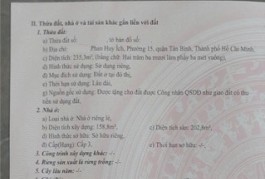 Bán Đất 256m2 Phan Huy Ích, Tân Bình. Xây Biệt Thự, CHDV tuyệt đẹp
