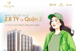 Căn hộ Cát Lái Q.2 chỉ  từ 2.8 tỷ/căn 2PN + 2WC