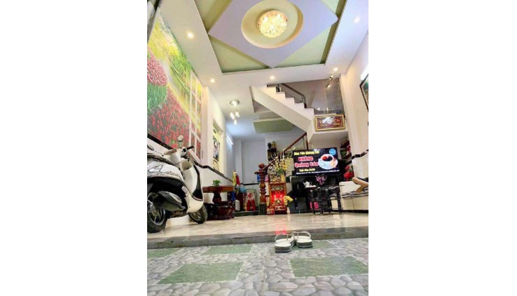 Bán nhà sát mt Nguyễn Thị Búp Q12 xe hơi ngủ nhà 44m2-3tang ,ngay Hiệp Thành City, 4 tỷ 0932030061