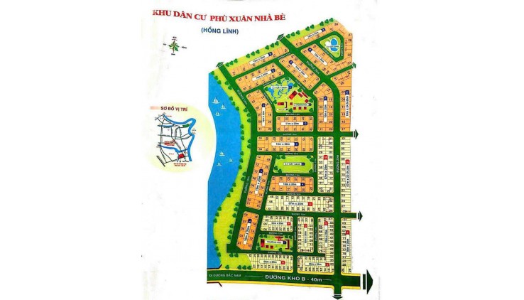 Bán đất kdc Hồng Lĩnh Phú Xuân Nhà Bè giá tốt