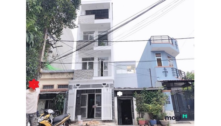 Nhà MT KD hạ chào 1,5 tỷ Nguyễn Súy, Tân Quý, Tân Phú, 128m2, 4 tầng, 6PN.